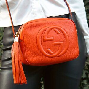 Gucci Soho Small Leather Disco Bag | Sun Orange